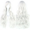 Soowee Curly Long Synthetic Hair Green Wig Hairpiece Pink Black Party Hair Cosplay Wigs for Women