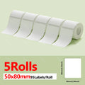 5 Rolls White Niimbot Thermal Label Paper Waterproof - Visuel 18 | SAMAG