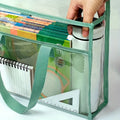 Large-capacity transparent file bags - Multi-pocket design, suitable for tablets, A4 paper and stationery, Back-to-School season