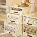 Household Plastic Drawer Organizer Foldable Pull Out Cabinet Storage Stackable With Handle Box Home Use - View 3 | SAMAG
