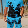 Men's Summer Polo Shirt Sets Casual Collared Sportswear | SAMAG