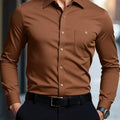 Men's Casual Multifunctional Long Sleeved Wrinkle Free | SAMAG
