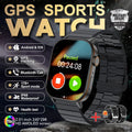 New GPS Military Smart Watch Bulit-in GPS Compass Altimeter Barometric 10ATM IP69K Waterproof AMOLED BT Call Smartwatch