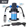0.7MM Brass Nozzle 60W Self-Priming Pump Timing Misting Spray Kit for Garden Plants Farm Automatic Atomization Cooling System