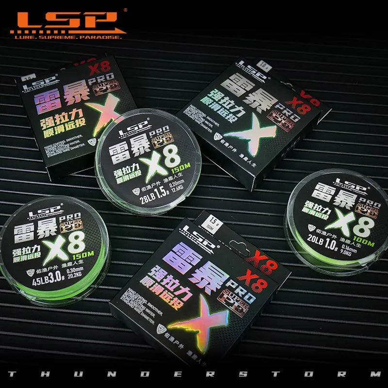 LSP Thunderstorm Pro PE Line 100-500m 16-58LB Braided 8 | SAMAG