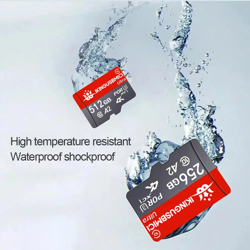 for Smartphone 32-64-128-256-512gb Flash Memory Card Memory Class10 High Speed Fast Reliable U3 Quality Durable Premium Class 10