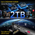 8849 Hike Unihertz Rugged Smartphone 23800mAh 24GB+512GB Expandable 2TB 1200Lumen Flashlight Android14 Two Speakers 6.79'' 120Hz