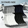 10 Pairs Man and Women Socks Sports Solid Color Male's | SAMAG