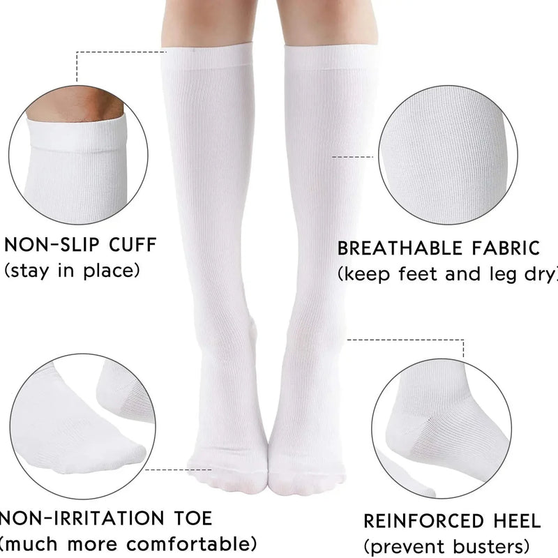 5 Pairs Compression Socks Men's Medical Varicose Veins | SAMAG