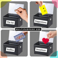 Donation Box With Lock - Acrylic Suggestion With Slot, Ballot With Sign Holder For Raffle, Voting - View 3 | SAMAG