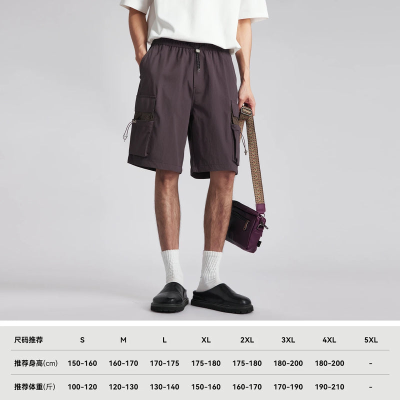 Summer Solid Cargo Shorts Men Quick Dry Lightweight | SAMAG