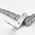 Corner Bracket Connector Brace (Stainless Steel) - 90 Angle Iron Joint Fastener for Furniture Cabinet Screens Shelf Support