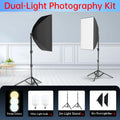 50x70cm Softbox 45W/70W Bulb Photography Studio Photo Lighting Kit Continuous Light System For Camera With  Remote Control