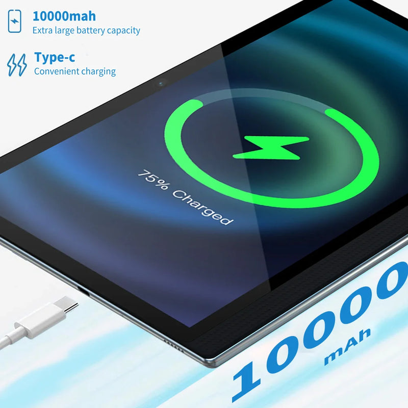 New 14 Inch Tablets Global Version Android 12 Octa Core 8GB RAM 512GB ROM 4G LTE Dual SIM 5G Dual WiFi GPS Tablet PC 10000mAh