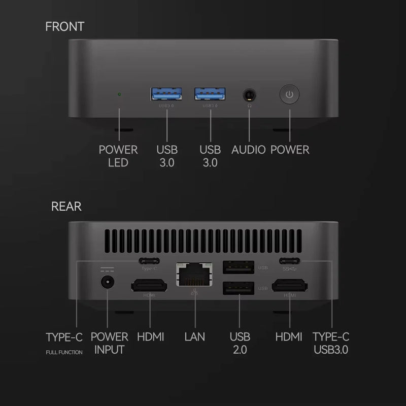 Intel i9 Windows11 Mini PC Protable Gaming i9 10980HK N150 16/32GB RAM WIFI6 BT5.2 4K 1/2TB SSD 1000Mbps Mini Gamer Computer PC