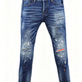 6057 Four Seasons New Men's Wear Washed Ripped Patch | SAMAG