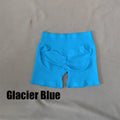 DF L0G0 Women Impact High Waist Seamless Hip Lifting Shorts Elastic Breathable Fitness Yoga Running Workout Shorts
