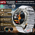 2026New Military Tank GPS SmartWatch Offline Map 10ATM Swim 2GB RAM Music Altitude Compass Bt Call Fitness Sports Smartwatch Men
