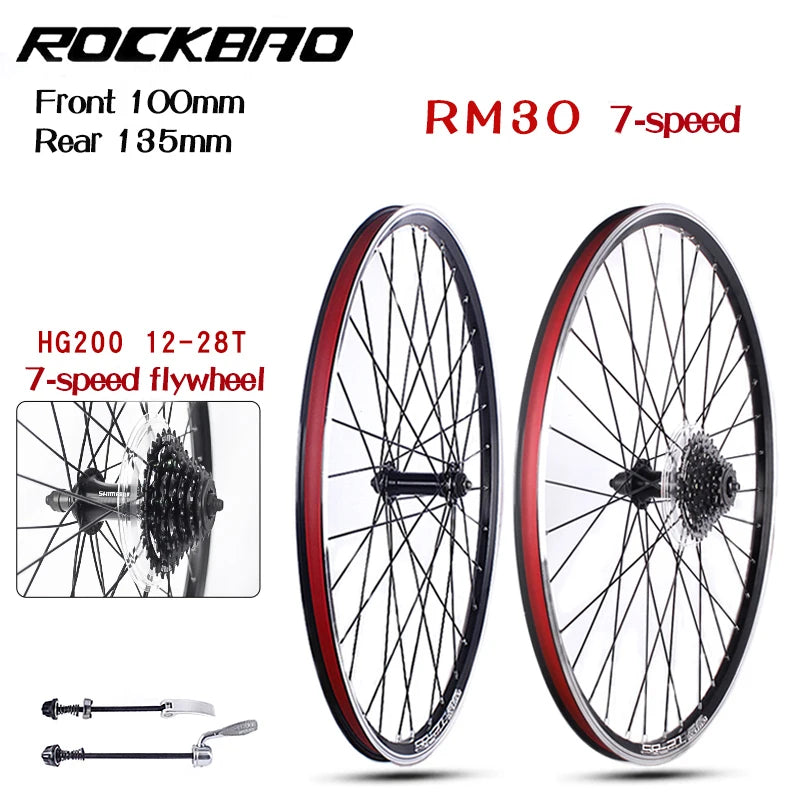 ROCKBAO 20 Inch Bike Wheelset 24 26 Aluminum Alloy - View 7 | SAMAG