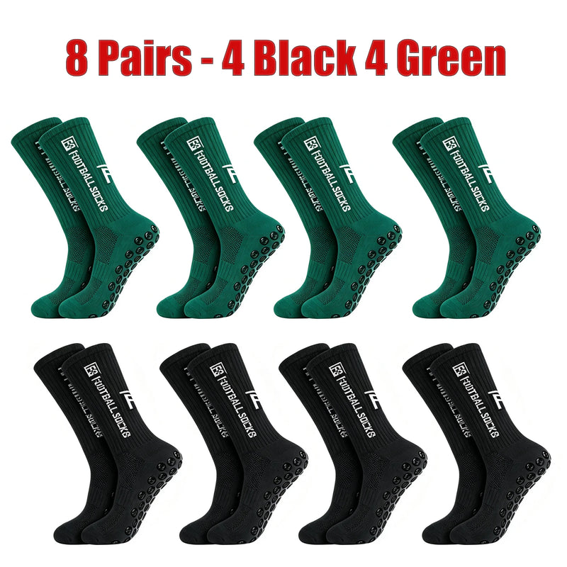 New Football Socks Non Slip Grip Mid Tube Sports | SAMAG