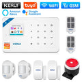 KERUI W181 WIFI GSM Alarm System Kit with Door/Window Sensor for Home Security Support Alexa Tuya Smart APP Remote Control