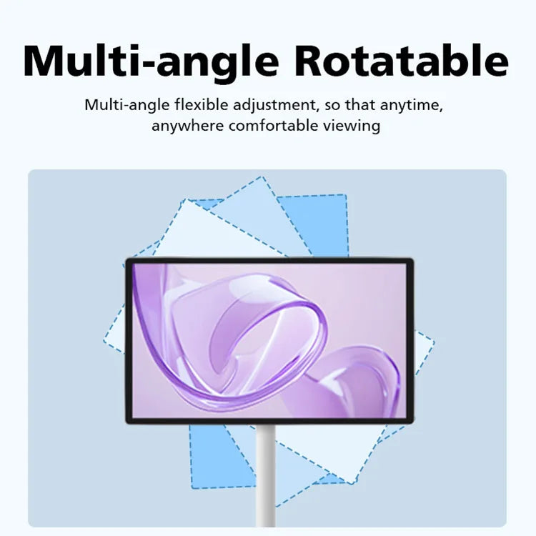 21.5" Rechargeable Standing Waterproof Touch Screen Smart TV Android Smart Display Screen Monitor Portable TV With Wheels
