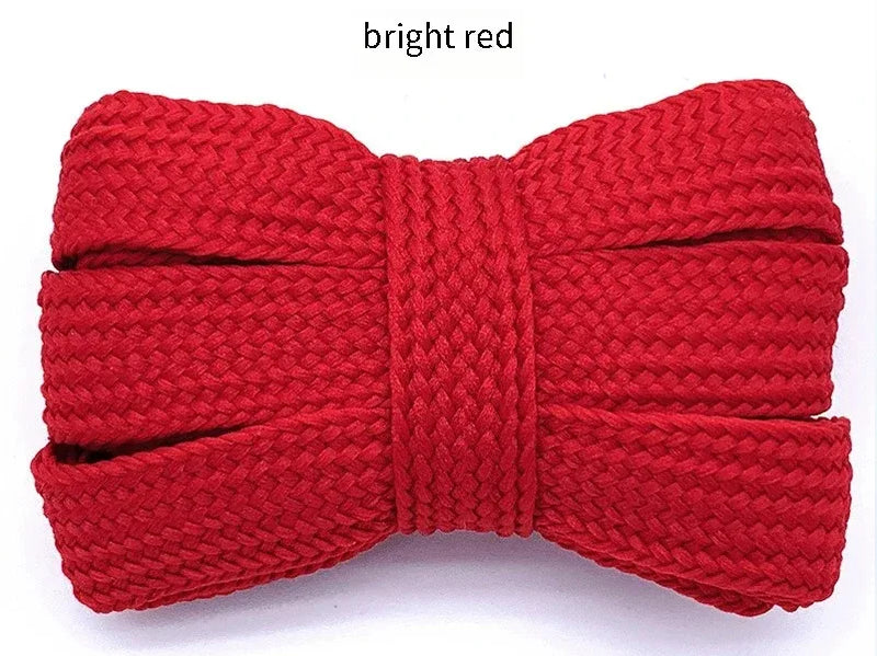 2CM Fat Shoe Laces for Campus Sneakers Thick Wide Shoelaces Replacement Laces Solid Color Flat Shoelace Sturdy Not Easy to Break