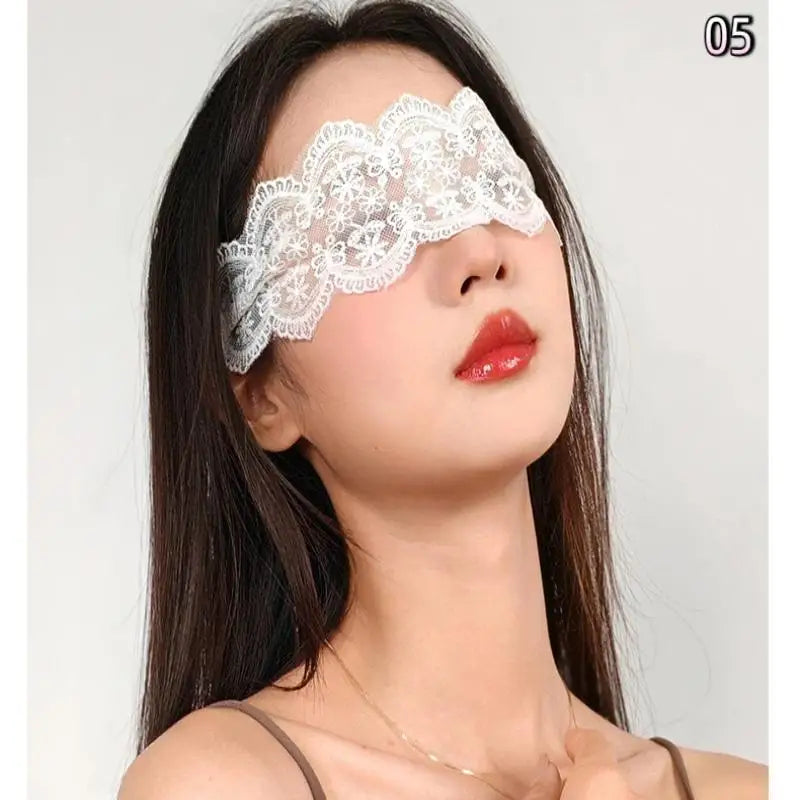Lace Eye Mask Lady Blindfolds Hollow Lace Masquerade Sexy Face Mask Cosplay Prom Party Props Adult Games