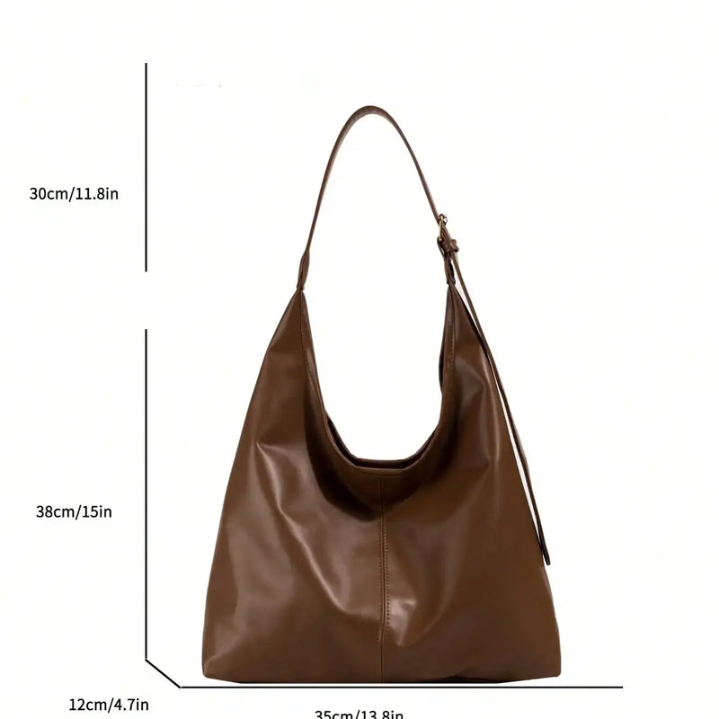 Large Capacity Solid Color Women's Shoulder Bag, Multifunctional Crossbody Bag, Women's Shoulder Tote Bag, Large Capacity Crossbody Tote Bag, Casual Work Bag