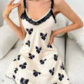 Lady's new style lace-embroidered halter nightgown | SAMAG