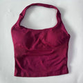 1-2pcs Gym Set Women Backless Tank Tops High Waist Scrunch Seamless Shorts High Waist Yoga Leggings Workout Sets Gym Suit