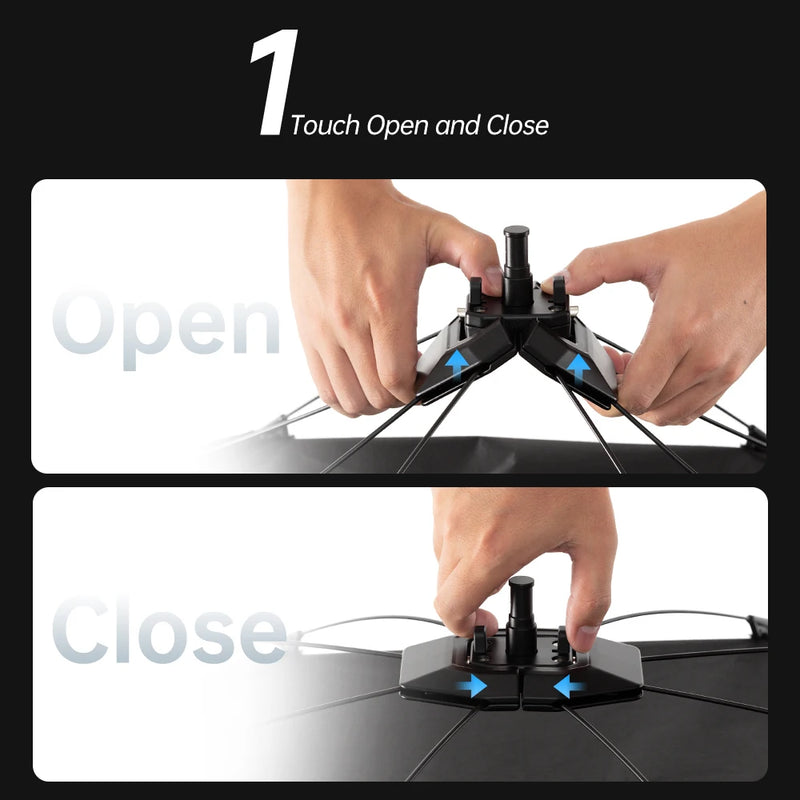 AMBITFUL UGO 65*120cm 3in1 Quick-release U-shape Reflector Kit With 280cm KS-280 Air Cushion Light Stand Studio Ourdoor Kit