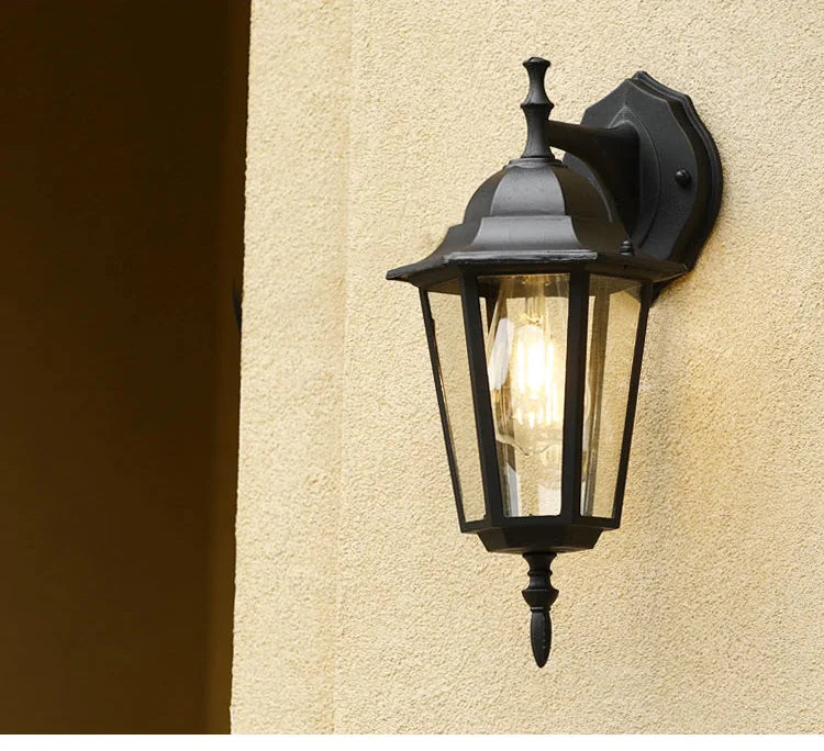 Europe Style Retro E27 Wall Lamp Courtyard Garden Outdoor Waterproof Lighting Aisel Stairs Residential Balcony Porch Fixtures