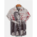Summer Men's Hawaiian Shirt Movie Figures Horror Vintage | SAMAG