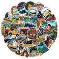10/25/50pcs Outdoor Camping Stickers Graffiti for DIY Travel Luggage Scrapbooking Phone Laptop Car Skateboard Helmet Bottle