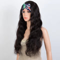 Lekker Clearance Long Black Half Headband Wig Body Wave 100% Human Hair Wigs For Women Brazilian Remy Hair Full Machine Made
