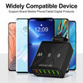 6 Ports USB Charger Fast Charging QC3.0 Travel Charger For iPhone17 16 Samsung Xiaomi Vivo Mobile Phone Adapter EU US UK Plug
