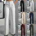 New Women's High - Waisted Draped Straight - Cut Suit Pants - View 6 | SAMAG