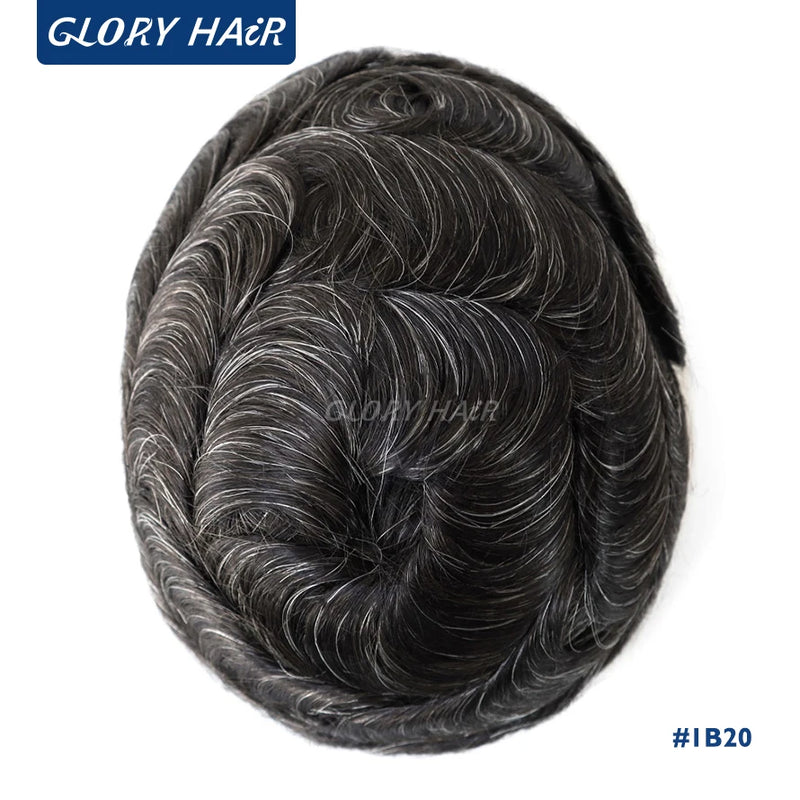 Dura Australia Men Toupee Breathable Lace With PU Male Hair Prosthesis Wig Breathable Men's Capillary Prosthesis System