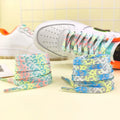 Colorful Shoelaces Leopard Print Fashion Flats Shoe Laces For Sneakers Washable Without Fading Shoes Accessories Shoestring