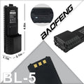2PCS Baofeng BL-5 Battery UV-5R Battery 3800mAh 7.4V Type-C Charging for UV-5R UV-5RE Walkie Talkie Accessories