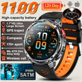 New T-REX3 Ultra 1100mAh Battery SmartWatch 10ATM Waterproof GPS Compass Flashlight 1.7" AMOLED HD Call Sports Smart Watch Men
