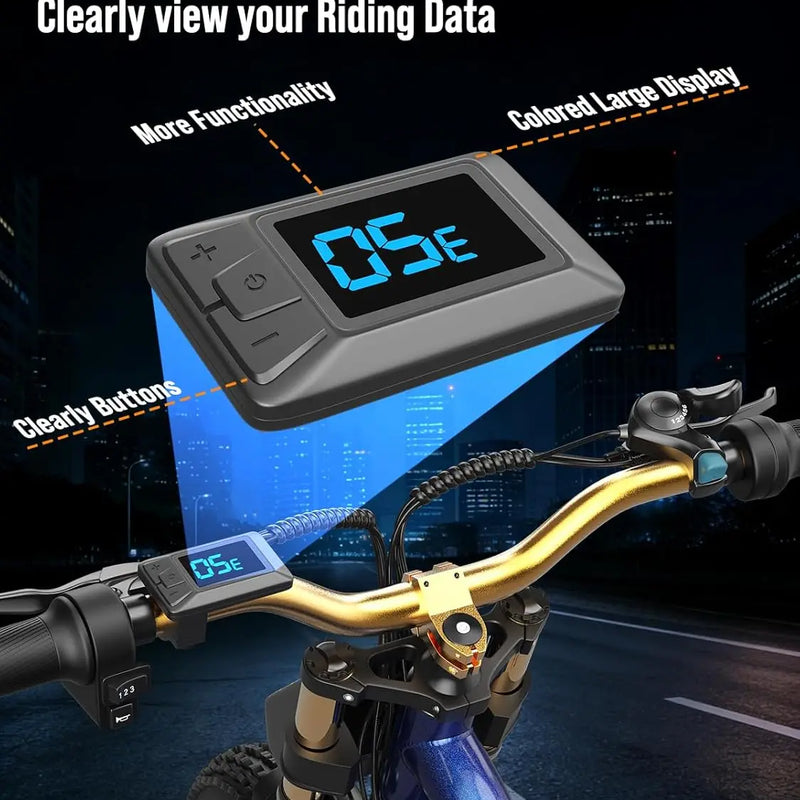 Electric Bike for Adults, 1500W Peak Motor Ebike with 48V 20.8Ah Built-in Removable Battery, 80 Miles Range Top, Customized