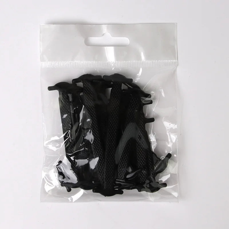 New Silicone Shoe Laces Elastic No Tie Shoelaces 16 PCS for Sneakers Quick Put on And Take Off Safety Lazy Shoe Lace Accessories