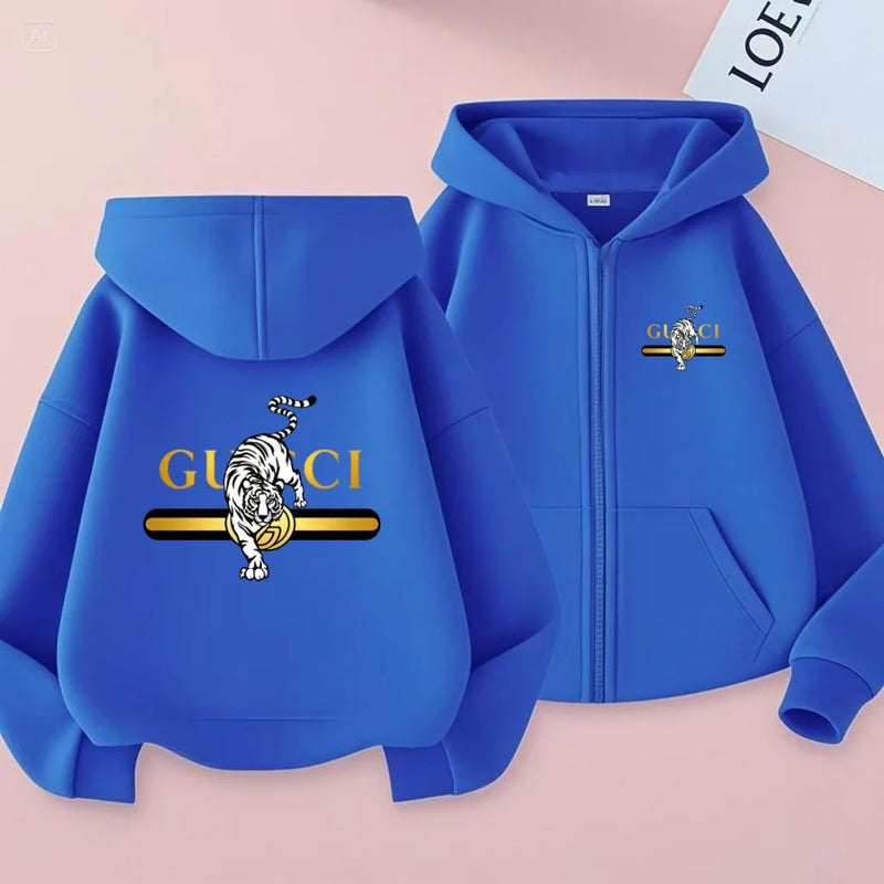 The Children's Zip - up Hooded Sweatshirt Jacke - View 9 | SAMAG