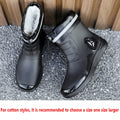 Fashion Outdoor Men's Rain Boots Short Tube Hiking Fishing Water Shoes Anti-slip Chef Work Ankle Boots Waterproof Non-slip Shoes