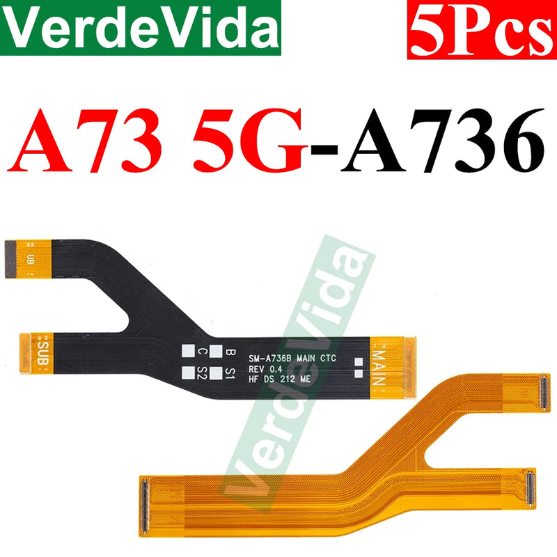 5pcs Main Motherboard Connector Board Ribbon Flex Cable For Samsung A33 A53 A15 A25 A35 A55 A24 A34 A54 A22 A32 A52 A72 Cable
