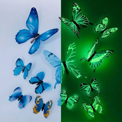 New Fashion 3D Luminous Butterfly Creative Wall Sticker | SAMAG