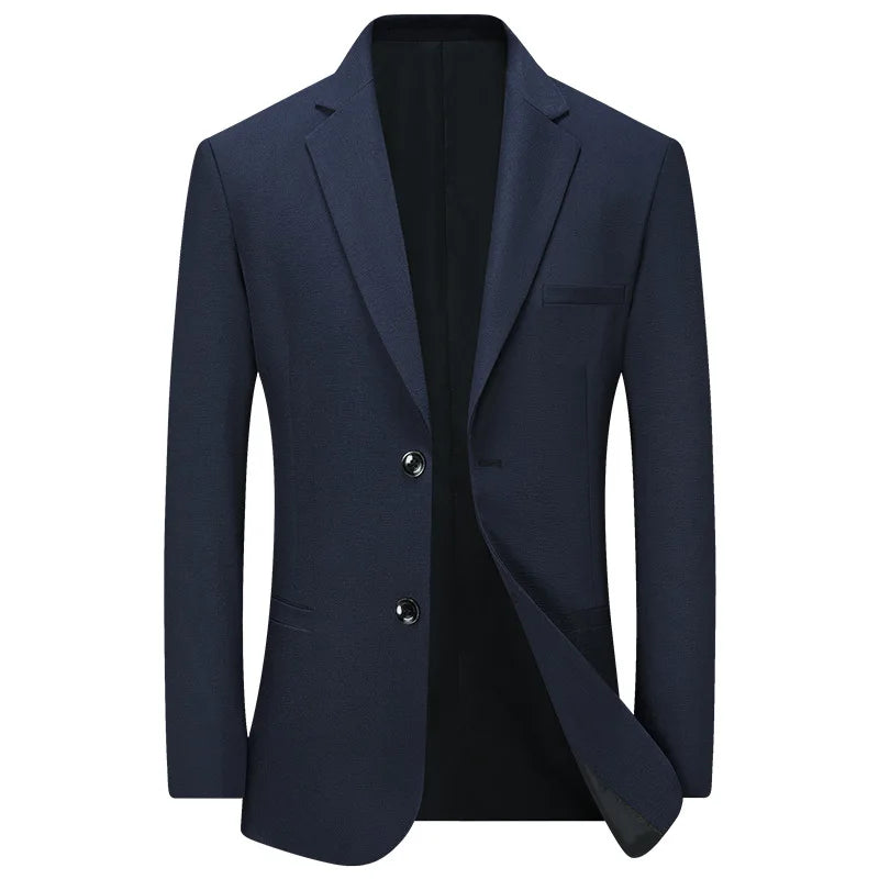 2026 Spring/Summer New Collection Mid-Term Young Men Business Casual Slim-Fitting Dad's Single Suit Jacket Overcoat