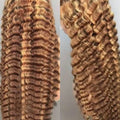 40 44 Inch Curly Highlight Wig Human Hair Deep Wave 13x6 HD Frontal Wig 4/27 Honey Blond 13x4 Water Wave Lace Front Wigs Raw Human Hair Wigs For Black Women 250% Pre Plucked Natural Hairline